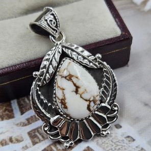 Wild Horse Jasper 925 Sterling Silver Pendant (REXT79-1)