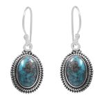 Morenci Turquoise 925 Sterling Silver Earring (RS12-150)