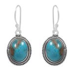 Morenci Turquoise 925 Sterling Silver Earring (RS12-151)