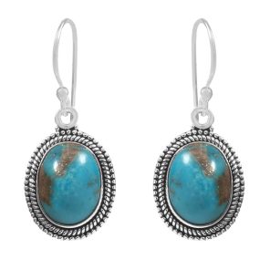 Morenci Turquoise 925 Sterling Silver Earring (RS12-151)