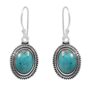 Morenci Turquoise 925 Sterling Silver Earring (RS12-152)