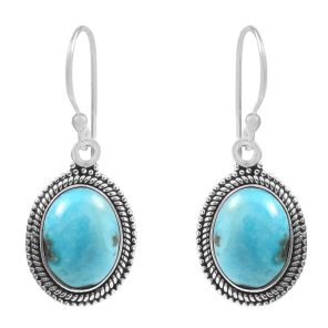 Morenci Turquoise 925 Sterling Silver Earring (RS12-164)