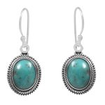 Morenci Turquoise 925 Sterling Silver Earring (RS12-155)