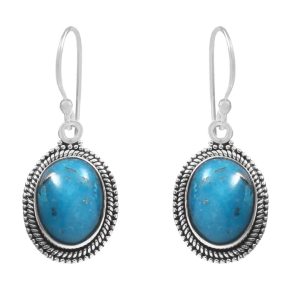 Morenci Turquoise 925 Sterling Silver Earring (RS12-156)