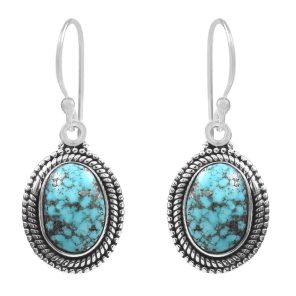 Morenci Turquoise 925 Sterling Silver Earring (RS12-157)