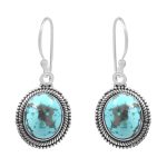 Morenci Turquoise 925 Sterling Silver Earring (RS12-159)