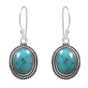 Morenci Turquoise 925 Sterling Silver Earring (RS12-160)