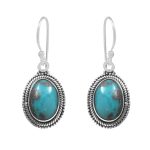 Morenci Turquoise 925 Sterling Silver Earring (RS12-161)