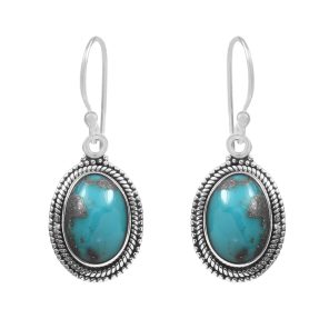 Morenci Turquoise 925 Sterling Silver Earring (RS12-161)