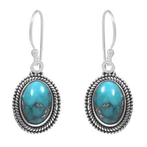 Morenci Turquoise 925 Sterling Silver Earring (RS12-162)