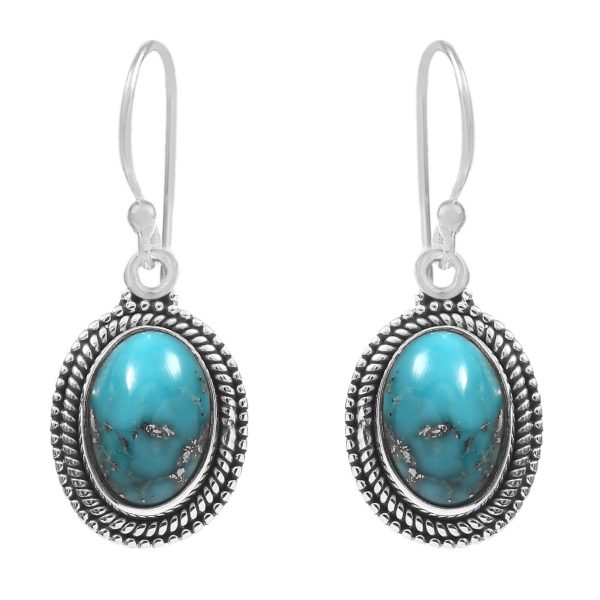 Morenci Turquoise 925 Sterling Silver Earring (RS12-162)