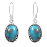 Morenci Turquoise 925 Sterling Silver Earring (RS12-167)