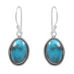 Morenci Turquoise 925 Sterling Silver Earring (RS12-173)