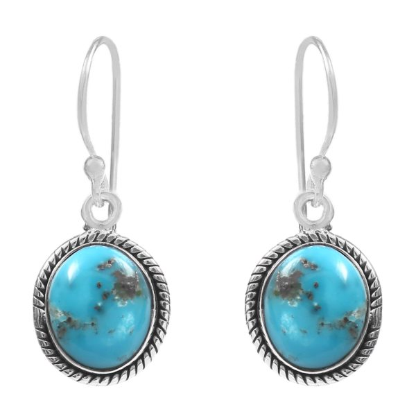 Morenci Turquoise 925 Sterling Silver Earring (RS12-179)