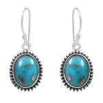 Morenci Turquoise 925 Sterling Silver Earring (RS12-180)