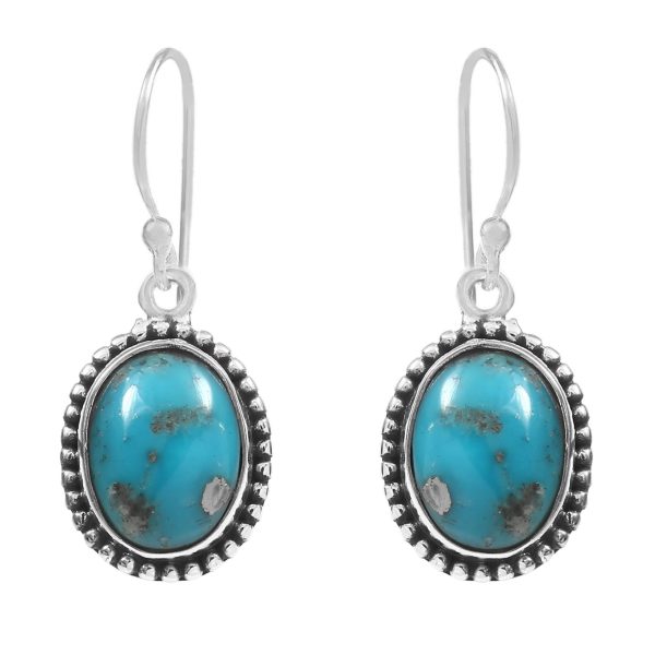 Morenci Turquoise 925 Sterling Silver Earring (RS12-180)