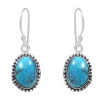 Morenci Turquoise 925 Sterling Silver Earring (RS12-189)