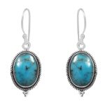 Morenci Turquoise 925 Sterling Silver Earring (RS12-198)