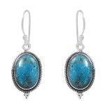 Morenci Turquoise 925 Sterling Silver Earring (RS12-199)