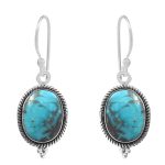 Morenci Turquoise 925 Sterling Silver Earring (RS12-200)