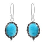Morenci Turquoise 925 Sterling Silver Earring (RS12-201)
