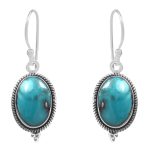 Morenci Turquoise 925 Sterling Silver Earring (RS12-202)