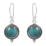 Morenci Turquoise 925 Sterling Silver Earring (RS12-205)