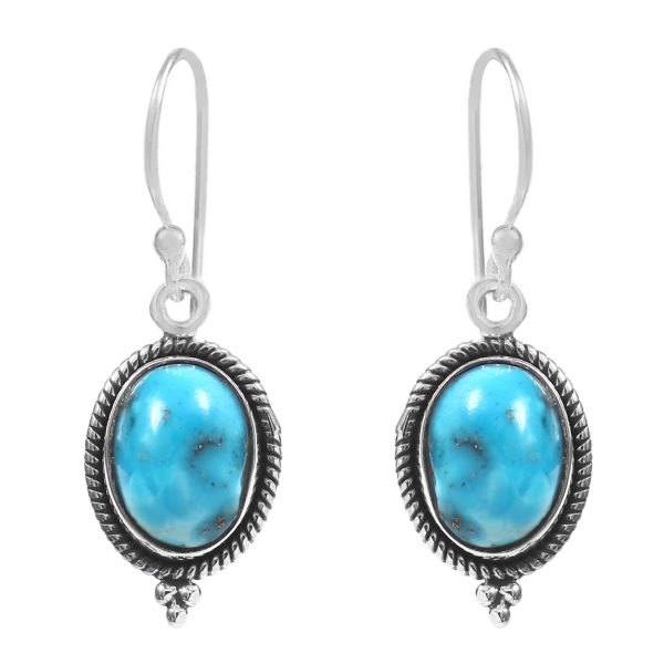 Morenci Turquoise 925 Sterling Silver Earring (RS12-206)