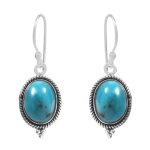 Morenci Turquoise 925 Sterling Silver Earring (RS12-207)