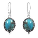 Morenci Turquoise 925 Sterling Silver Earring (RS12-210)