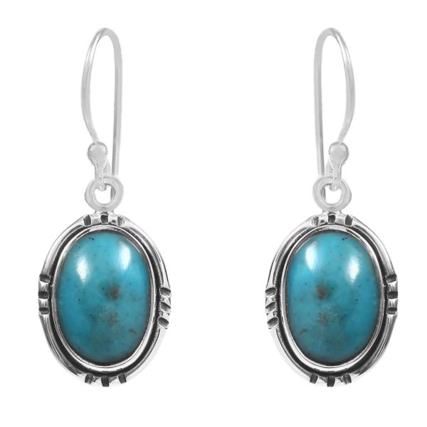 Morenci Turquoise 925 Sterling Silver Earring (RS12-194)