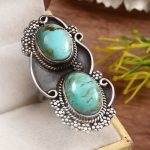 Kingman Turquoise Size US 6 925 Sterling Silver Ring (REXT55-26)