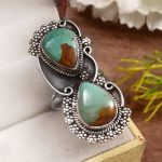 Kingman Turquoise Size US 9 925 Sterling Silver Ring (REXT55-43)