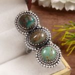 Kingman Turquoise Size US 9 925 Sterling Silver Ring (REXT55-44)
