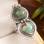 Kingman Turquoise Size US 11 925 Sterling Silver Ring (REXT55-92)