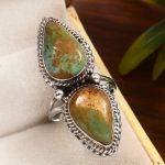 Kingman Turquoise Size US 7 925 Sterling Silver Ring (REXT55-79)