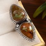 Kingman Turquoise Size US 6 925 Sterling Silver Ring (REXT55-73)