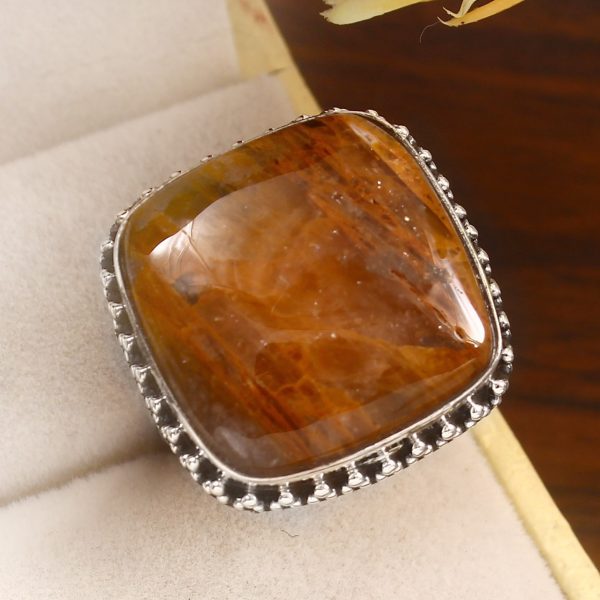 Rutile Size US 10 925 Sterling Silver Ring (RS17-364)