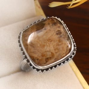 Rutile Size US 12 925 Sterling Silver Ring (RS17-350)