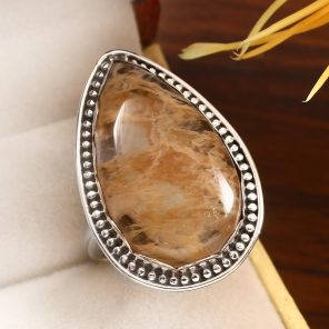 Rutile Size US 10 925 Sterling Silver Ring (RS17-365)