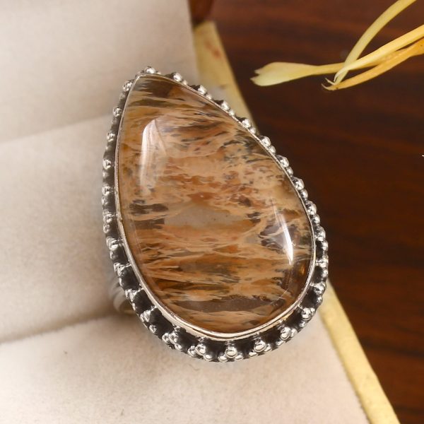 Rutile Size US 9 925 Sterling Silver Ring (RS17-370)