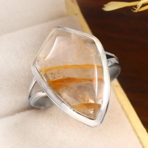 Rutile Size US 12 925 Sterling Silver Ring (RS17-347)