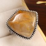 Rutile Size US 12 925 Sterling Silver Ring (RS17-353)