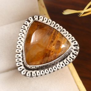Rutile Size US 11 925 Sterling Silver Ring (RS17-357)
