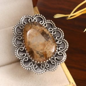 Rutile Size US 9 925 Sterling Silver Ring (RS17-372)