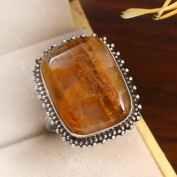 Rutile Size US 10 925 Sterling Silver Ring (RS17-366)