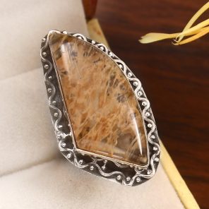 Rutile Size US 9 925 Sterling Silver Ring (RS17-373)