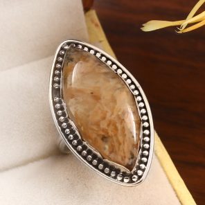 Rutile Size US 8 925 Sterling Silver Ring (RS17-377)