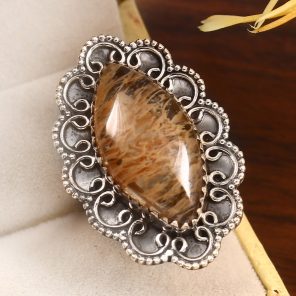 Rutile Size US 8 925 Sterling Silver Ring (RS17-378)