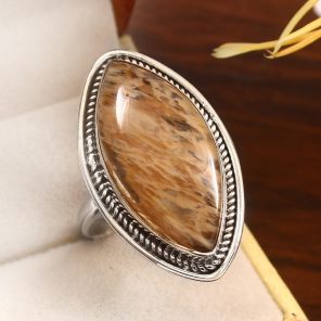 Rutile Size US 12 925 Sterling Silver Ring (RS17-355)